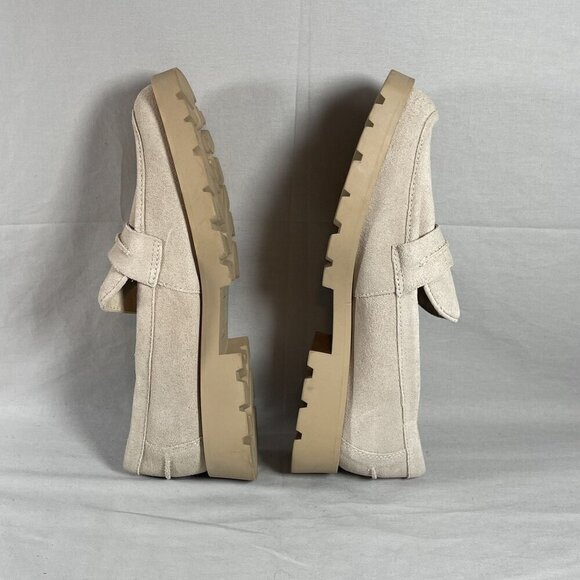 Dolce Vita Women's‎ Ivory Suede Elias Slip On Lug Sole Loafers Shoe Size 10-NEW - Picture 6 of 8